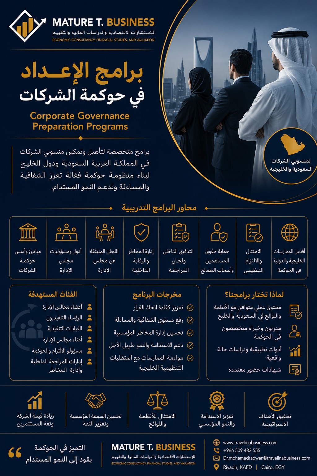 برامج تدريب الحوكمة المؤسسية
